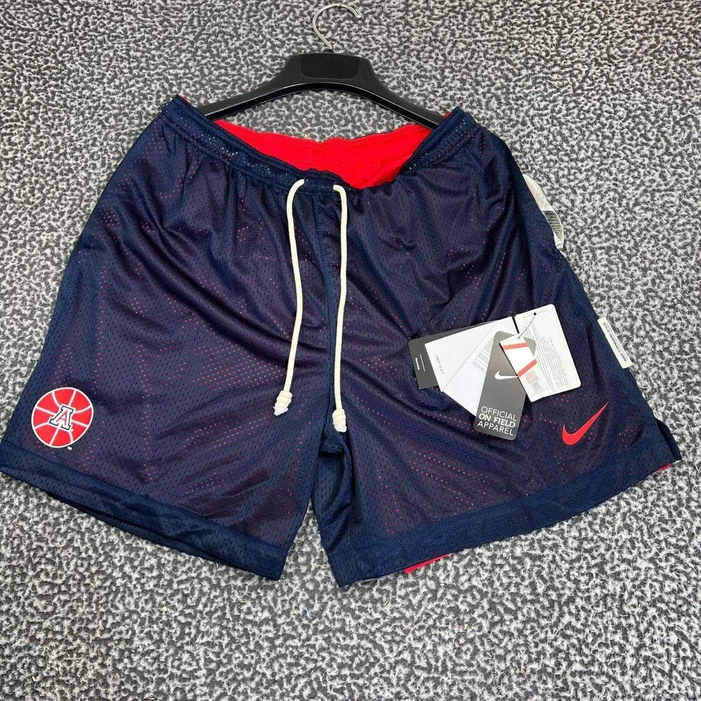 Nike Arizona Wildcats Athletic Shorts Men XL Navy Red Mesh Reversible New